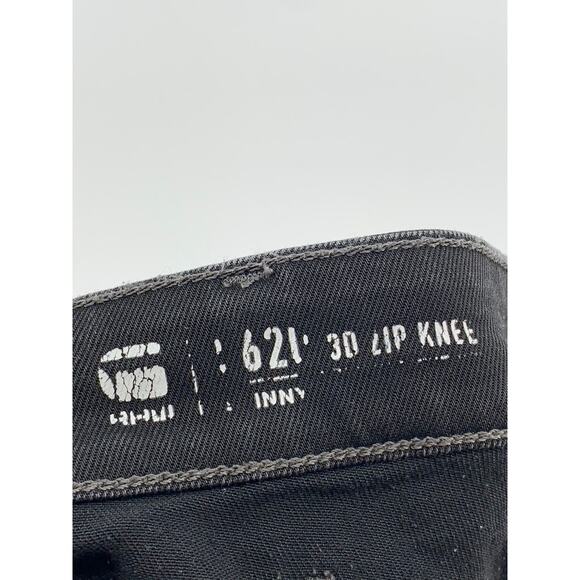 G-STAR RAW Men's Black Solid 5620 3D Zip-Knee Skinny Denim Jeans SZ 33x32 - Picture 10 of 12